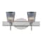 Besa Lighting Nico 4 Vanity, Clear Stone, Satin Nickel Finish, 2x5W LED 2SW-512500-LED-SN - alternate 1